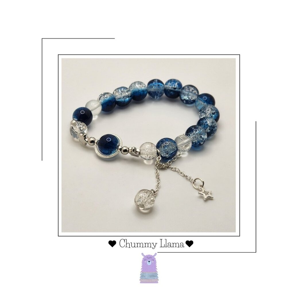 Boho Beaded Stretch Charm Bracelet – Colorful, Stackable